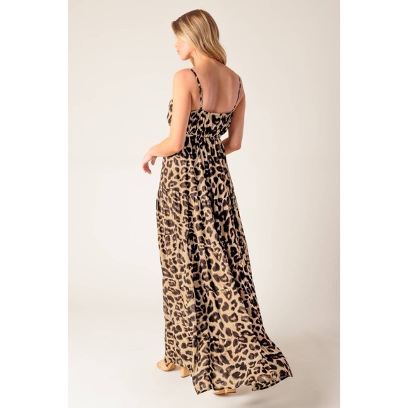 Leopard Print Maxi Dress - Picture 5 of 5
